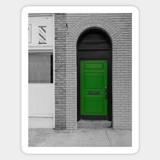 The Green Door Sticker